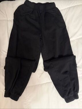 Garage Black Scrunch Jogger Sweatpants
